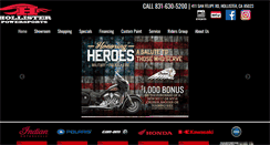 Desktop Screenshot of hollisterpowersports.com